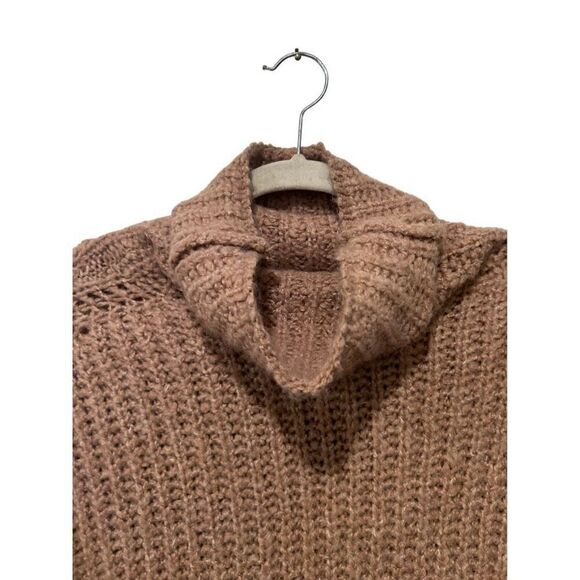 Abercrombie & Fitch Long Sleeve Turtle Neck Pullover Sweater Brown Size Medium - Picture 6 of 15
